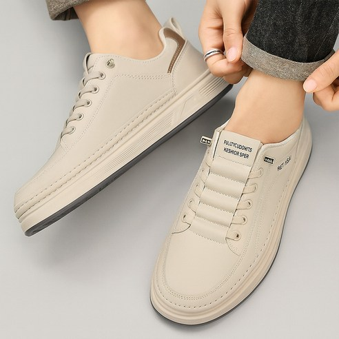 발볼넓은 스니커즈 끈없는 슬립온 운동화