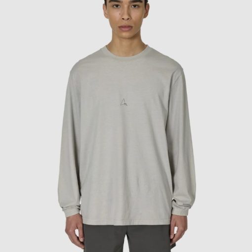 로고 긴팔 라이트 그레이