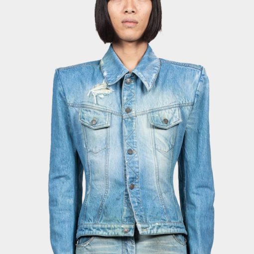 데님 블루 재킷