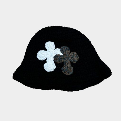 컬렉션 3D 더블 크로스 핸드메이드 니트 모자