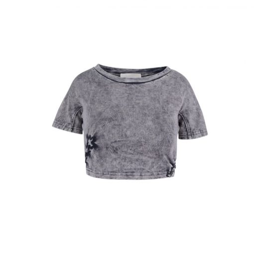 탄 워시드 크롭 티셔츠 그레이 S25TTS01G