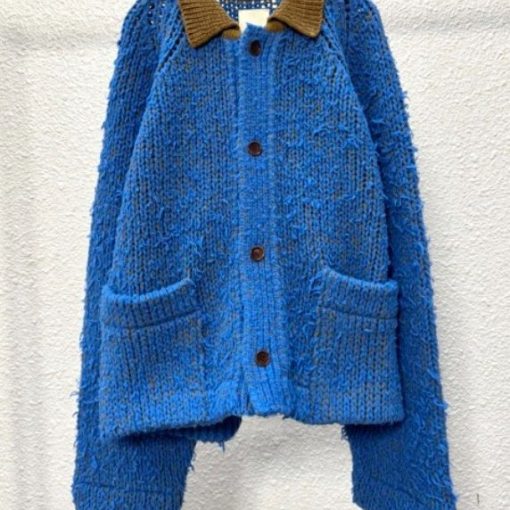 피셔맨스 울 퍼 재킷 라이트 블루 [오프라인 매장 한정]